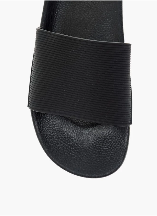 LBL by Shoexpress Men Textured Slip-On Slides