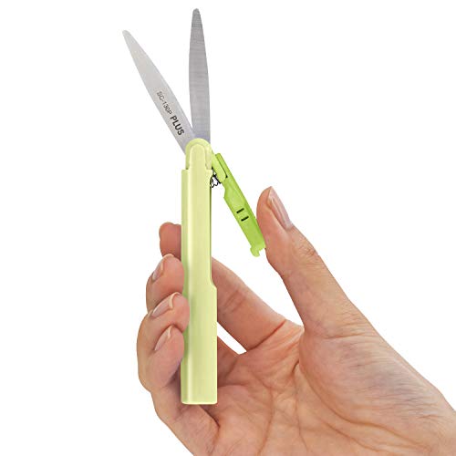 Plus Pen Style Non-Stick Compact TSA Twiggy Scissors with Cover, Green - Image 5