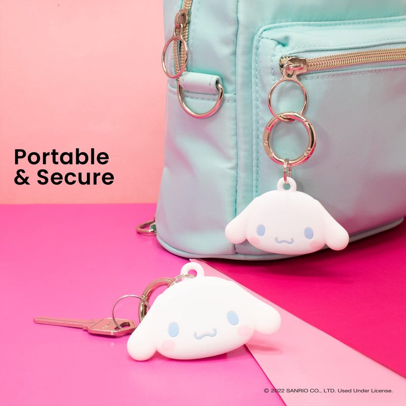 iFace Sanrio Friends Special Edition Silicone Protective Cover [ Compatible with Apple AirTag ][Cute Character Case] [Carabiner Keychain Clip Included] - Cinnamoroll - Image 3