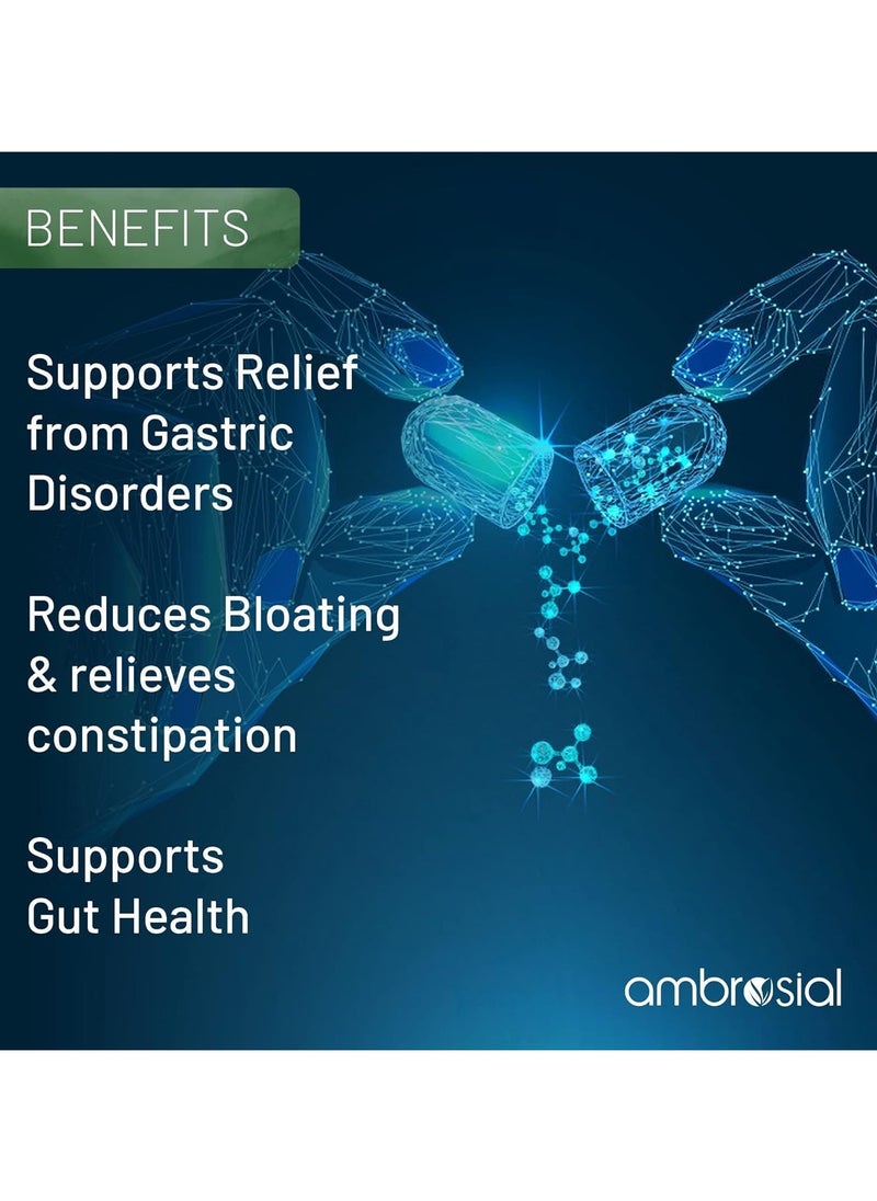 ambrosial Super Digest Support Digestive Health Pack of 1 120 Capsule Food Supplement  - Image 4