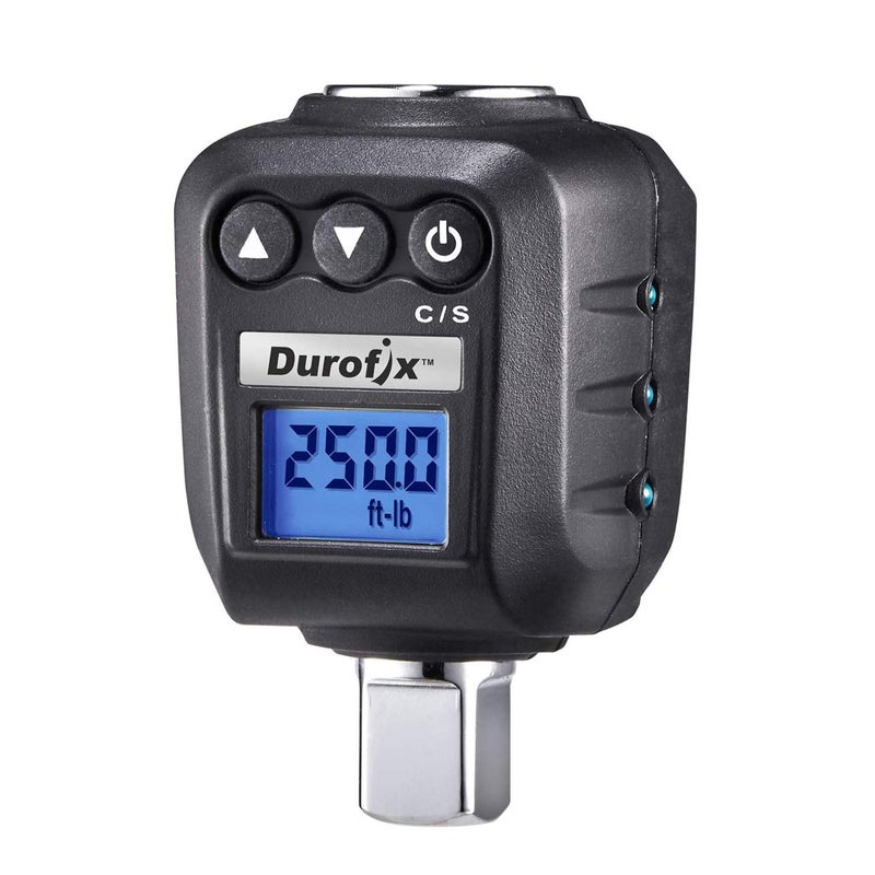 Durofix 1/2" Digital Angle Torque Adapter (25-250 ft-lbs, max 720 degree) with Audible/LED Alert, RM604-4A - Image 1