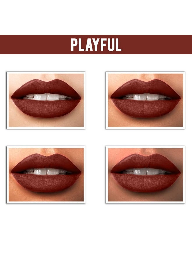 جاكلين يو أس أيه أحمر شفاه مطفي من مات أمور، خفيف الوزن، يدوم طويلاً | لمسة نهائية غير لامعة، تغطية عالية، تصبغ عالي، خالٍ من القسوة، خالٍ من البارابين، نباتي (3.5 جرام، بلايفول 09) - Image 4
