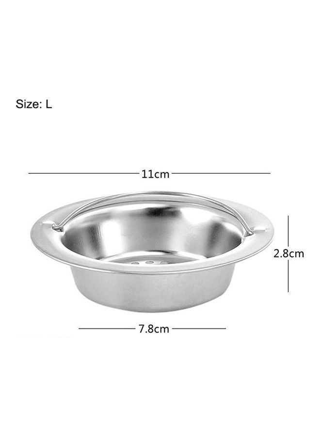 NIBEMINENT 2-Piece Stainless Steel Sink Drain Strainers Silver 9x2.5x5.8cm - Image 1