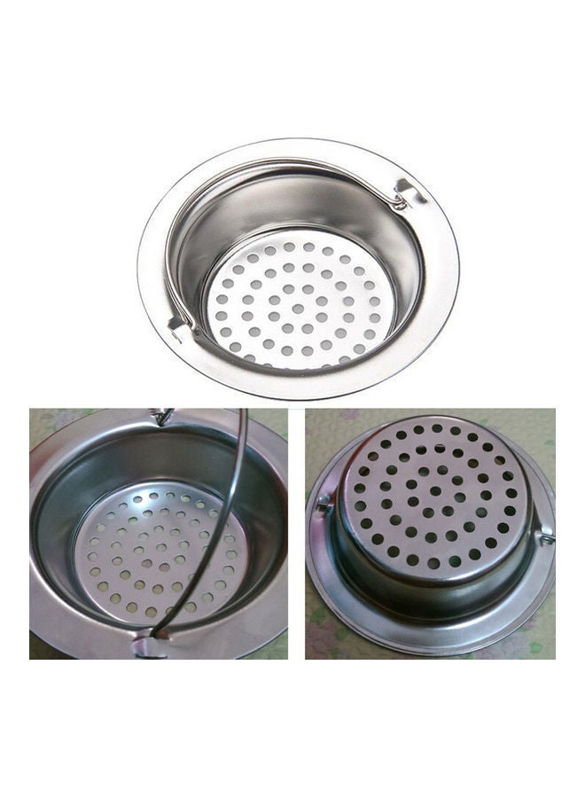 NIBEMINENT 2-Piece Stainless Steel Sink Drain Strainers Silver 9x2.5x5.8cm - Image 5