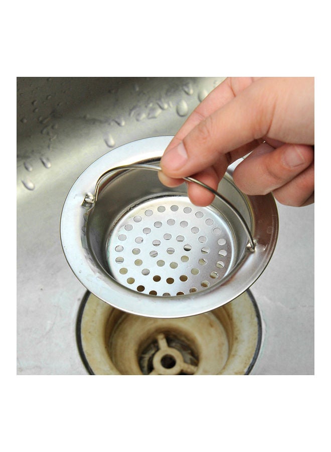 NIBEMINENT 2-Piece Stainless Steel Sink Drain Strainers Silver 9x2.5x5.8cm - Image 2