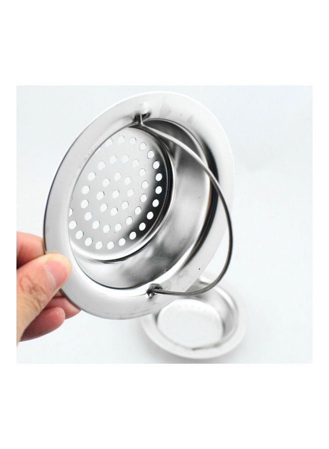 NIBEMINENT 2-Piece Stainless Steel Sink Drain Strainers Silver 9x2.5x5.8cm - Image 4