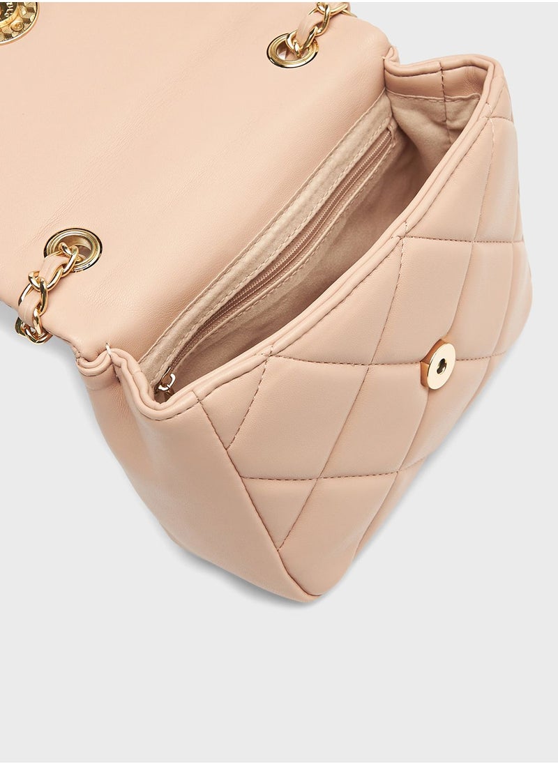 shoexpress - Chain Detail Flap Over Crossbody - Image 1