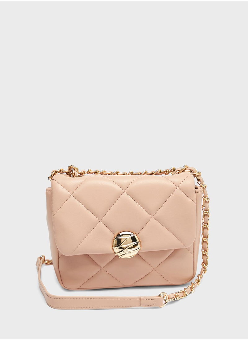 shoexpress - Chain Detail Flap Over Crossbody - Image 1