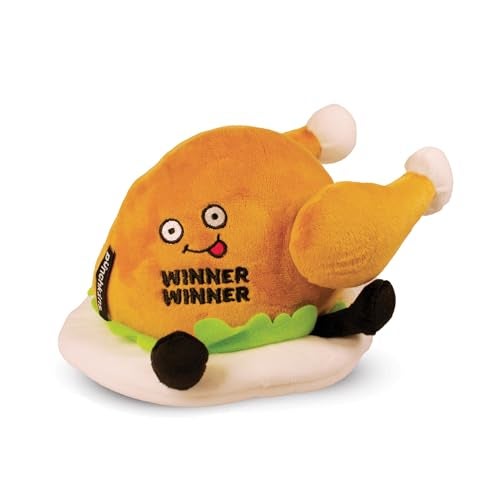 Punchkins Chicken Plushie Winner Winner Chicken Dinner Chicken Plush Plush Sassy Funny Food Plush Toy for Gifting - Image 1