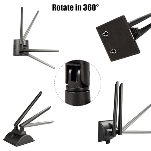 Boobrie Dual Band WiFi Antenna 2.4GHz 5GHz 5.8GHz TS9 WiFi Antenna with Magnetic Base 5dBi External Antennas for Wi-Fi Router/Hotspot/Industrial IoT/Car WiFi, 6.56Ft Low Loss Cable - Image 4