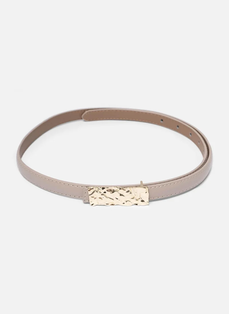 Lichi Belt with textured buckle