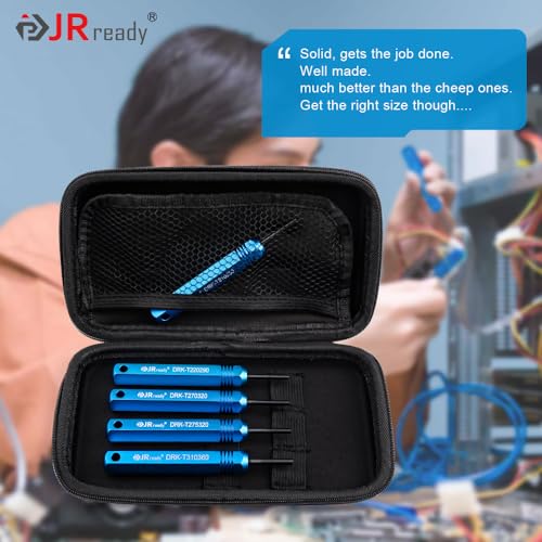 JRready ST5228 Extractor Tools,Removal Tools Kit for JST/AMP .062" /Molex .062" & .093” Pin and Socket Connectors, Male and Female Connector Tube Type Pin Extractor Tool kit 5PCS Sizes - Image 5