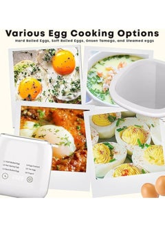 Generic Fully Automatic Smart Egg Cooker,  6 modes Rapid Egg Cooker,Electric Egg Boiler Machine with Digital Display for Steamed, Hard Boiled,Soft Boiled Eggs  - Image 2