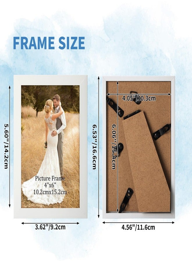 WIFTREY White 4x6 Picture Frame set of 18, Photo Frames 4 x 6 Bulk for Wall Hanging or Tabletop DisplayWIFTREY White 4x6 Picture Frame set of 18, Photo Frames 4 x 6 Bulk for Wall Hanging or Tabletop - Image 2