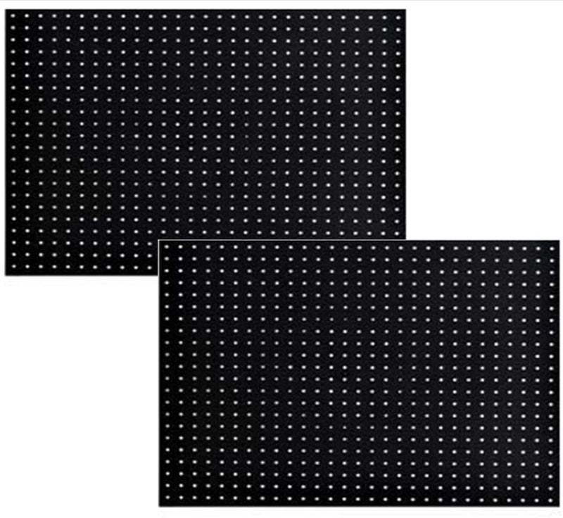 WallPeg لوحات بيغ بورد مصنوعة في الولايات المتحدة - مجموعة تخزين الحائط (PB-2 B) (2) قطعة - مجموعة منظم أدوات بيغ بورد 24" x 16" - مجموعة منظم الجراج - Image 1