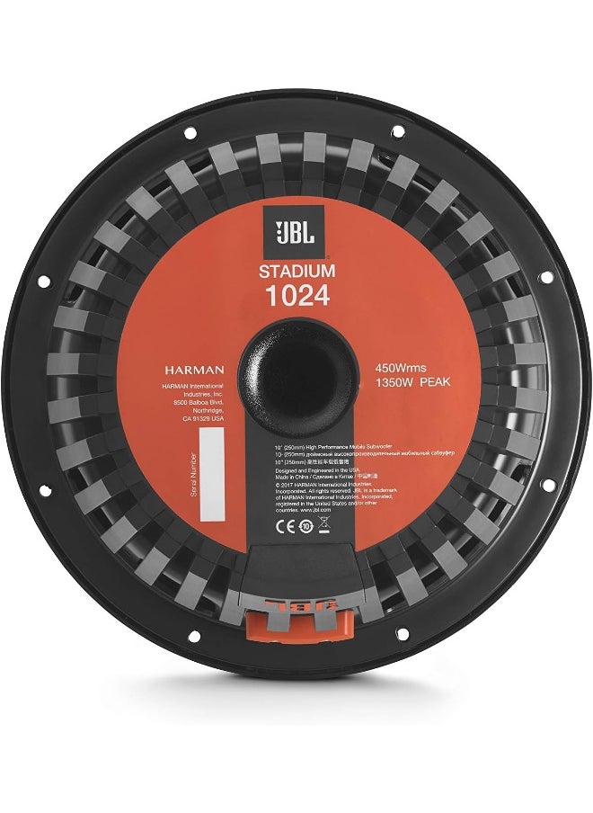 JBL - Jbl Stadium 1024-10 Inch Subwoofer W/Ssi (Selectable Smart Impedance) Switch From 2 To 4 Ohm - Image 1