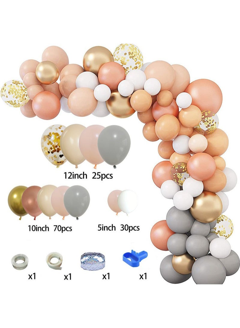Ecoey 129pcs Rose Gold White Latex Balloon Arch Garland Set - Perfect for Graduation Baby Shower Wedding Birthday Bachelorette Party Backdrop Decoration - Suitable for Indoor and Outdoor - Image 2