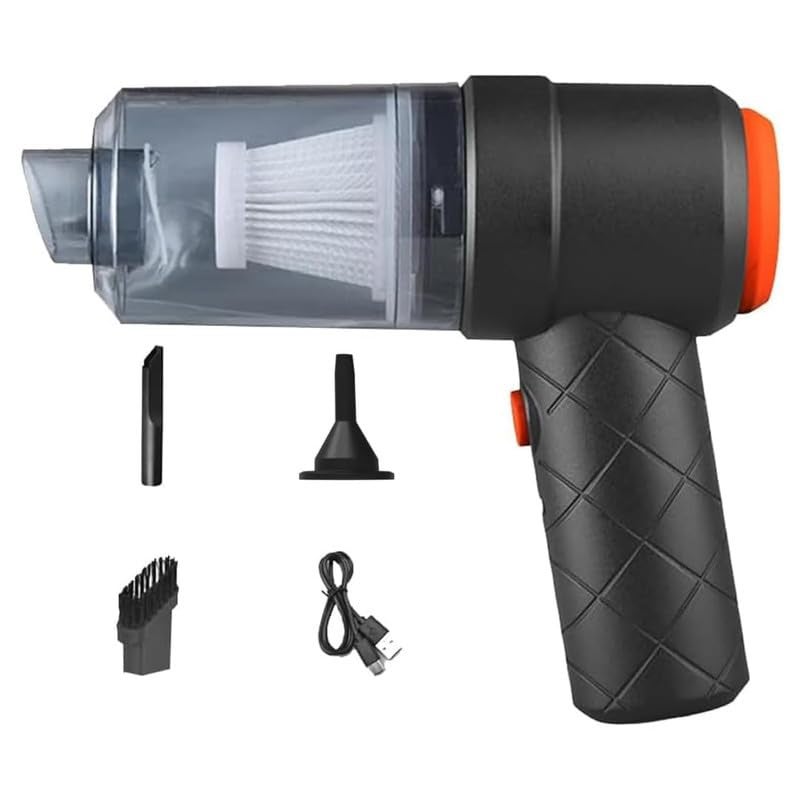 COVERLY Handheld Car Vacuum Cleaner Car Vacuum Portable Cordless 2 in 1 Air Duster and Vacuum Cleaner with LED Light MultiNozzles 120W High Power Hand Held Vacuum for Car Home Pet Office - Image 1