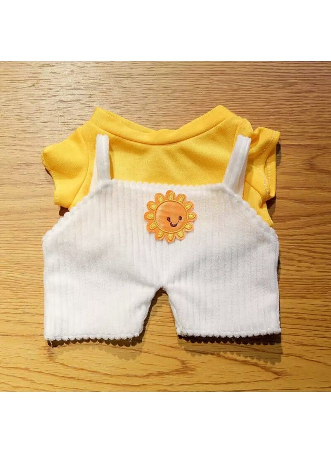 Generic - Cyber Celebrant Hyaluronic Acid Duck Clothes Accessories Plush Toy Lamb Bear Suit Accessories Doll Sweater Skirt Bag-Color:I Love Your Yellow Sweater-Height:Suitable For 30cm Hyaluronic Acid Duck - Image 1