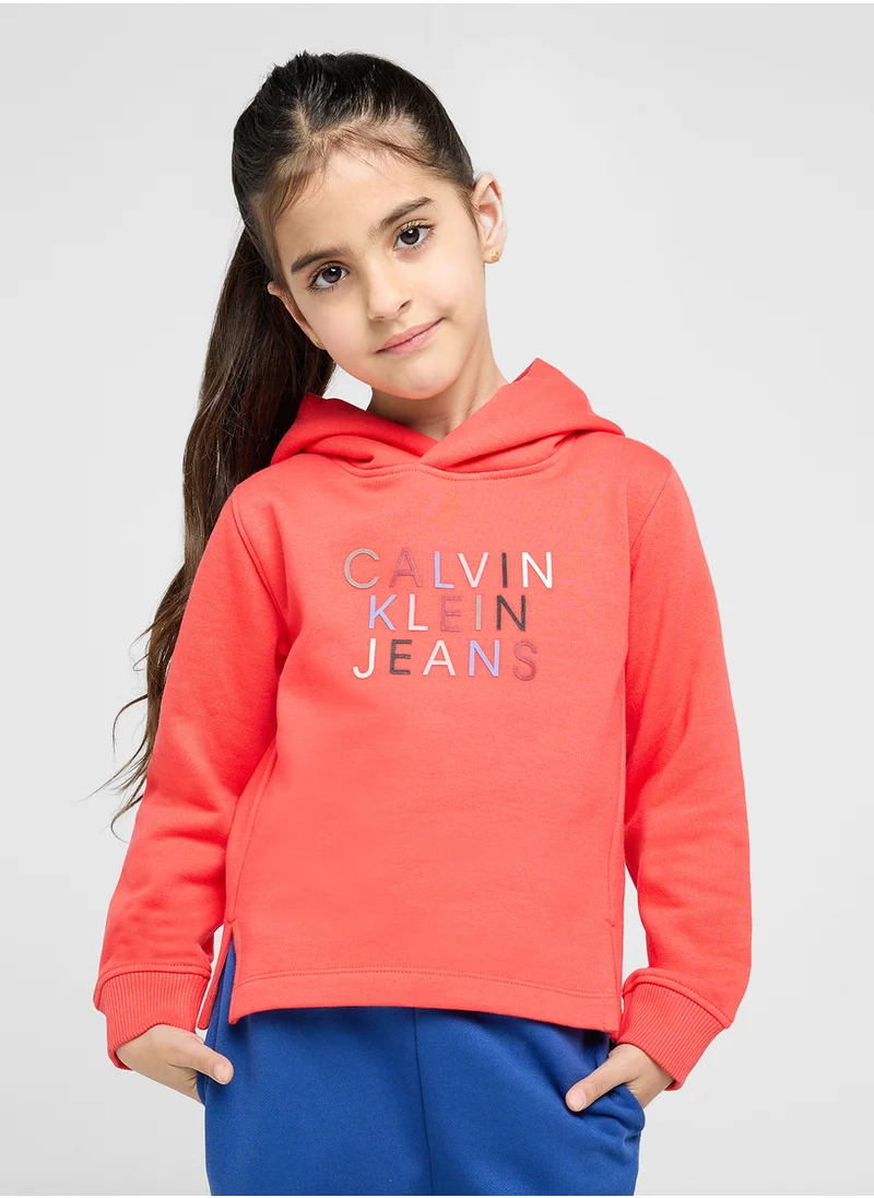 كالفن كلاين جينز Kids Color Logo Hoodie