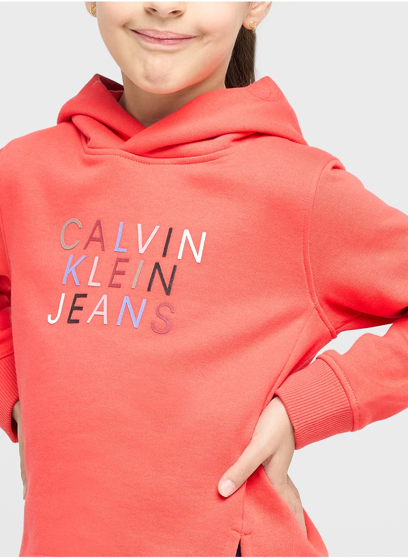 Calvin Klein Jeans Kids Color Logo Hoodie