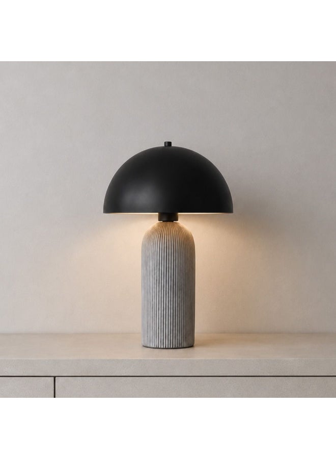 DANUBE HOME Zora Ceramic Table Lamp - Black - 35Cm - Image 2