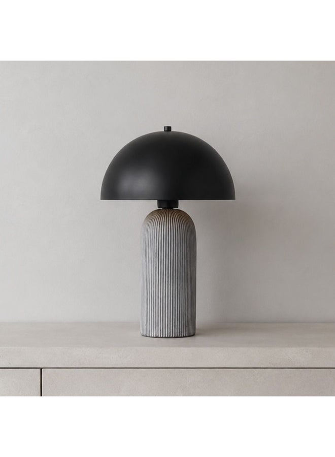 DANUBE HOME Zora Ceramic Table Lamp - Black - 35Cm - Image 1