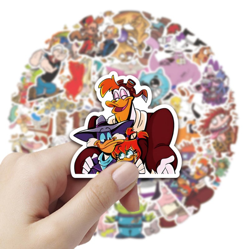 BERFLYTER 50Pcs Cartoon Anime from The 1990s Themes Waterproof Stickers for Water Bottle Cup Laptop Bike Skateboard Luggage Box Vinyl Graffiti Patches BRJKT - Image 4