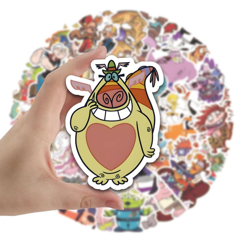 BERFLYTER 50Pcs Cartoon Anime from The 1990s Themes Waterproof Stickers for Water Bottle Cup Laptop Bike Skateboard Luggage Box Vinyl Graffiti Patches BRJKT - Image 3