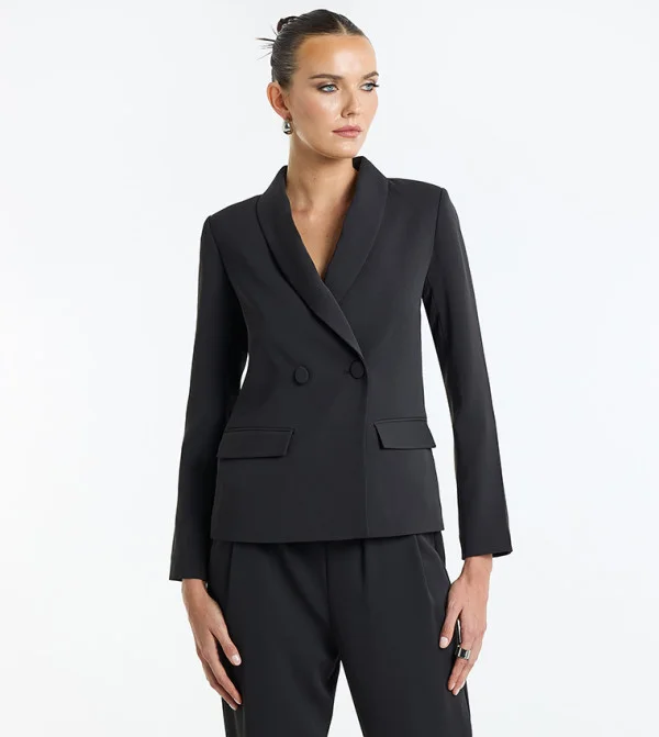 BCBG BCBG Long Sleeves Double Breasted Blazer