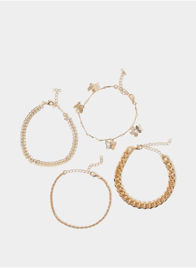 Styli - Set of 4 - Butterfly Chain Anklet - Image 1