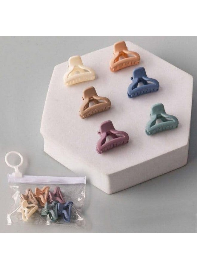 ZEELPETAL Square Claw Clips, Hair Claw Clips For Women & Girls, Small Hair Clips, Medium Rectangle Claw Hair Clip, Matte Banana Jaw Clips For Thin Half Hair (Rec, Multi Color) - Image 2