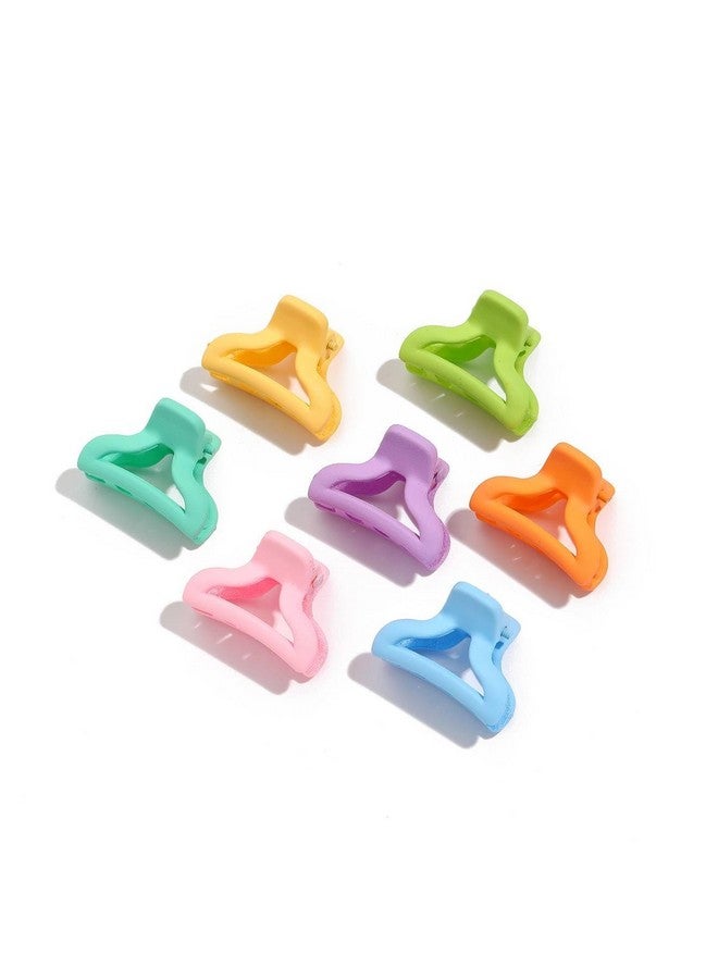 ZEELPETAL Square Claw Clips, Hair Claw Clips For Women & Girls, Small Hair Clips, Medium Rectangle Claw Hair Clip, Matte Banana Jaw Clips For Thin Half Hair (Rec, Multi Color) - Image 1