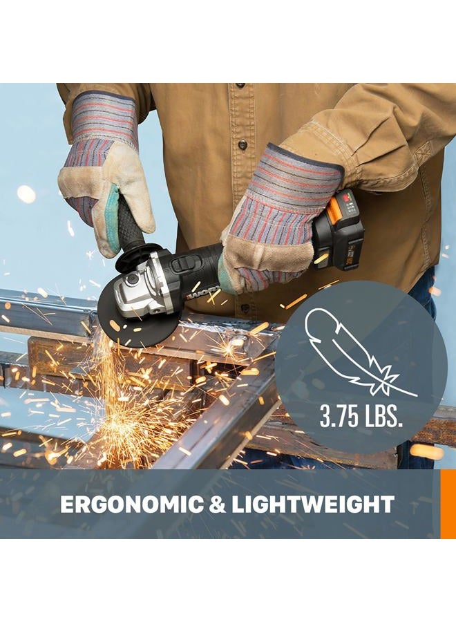 Worx WX812L 20V Power Share Brushless 4-1/2" Angle Grinder - Image 4