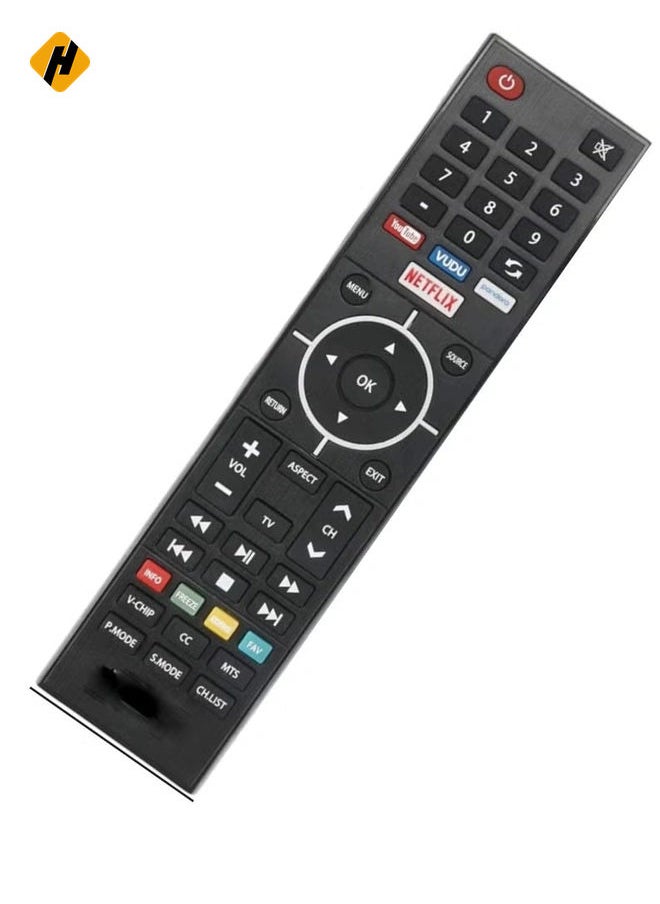 New Replacement Remote Control for Element OTT Smart TV Models ELSJ5017, ELSW3917BF, E4SFT5517, E4SFT5017, E4STA5017 – Easy to Use, No Setup Required