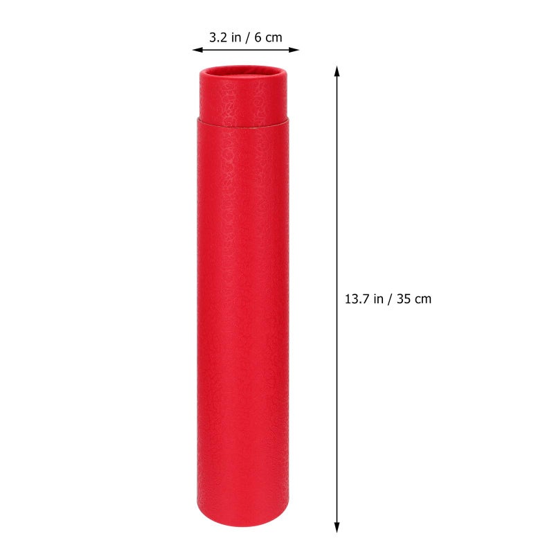 Extendable Red Artist Drawing Tube 35 62cm Telescopic Artwork Storage For Documents Posters - Image 3