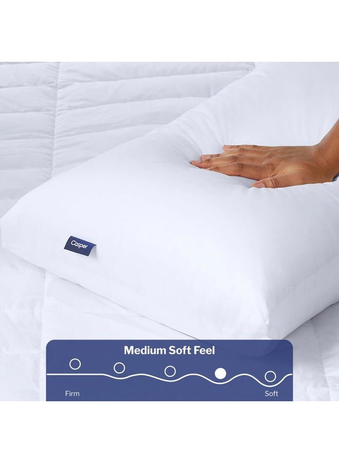 Casper Sleep Pillow for Sleeping, King, White - Image 3