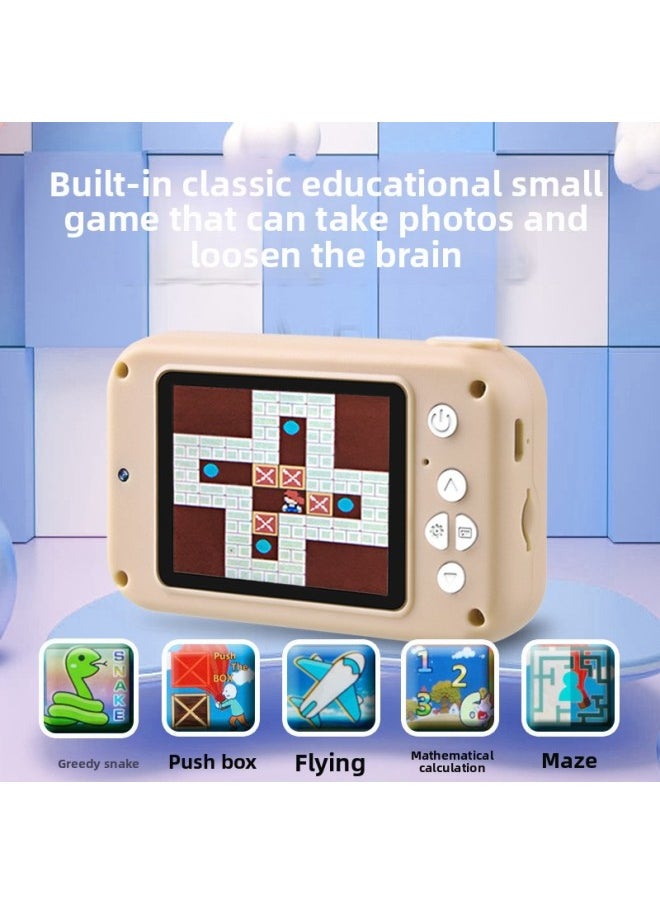 Generic Y2 Children Digital Camera 2000W Pixel Children Mini Camera Toy Cartoon IPS Screen Gift-Body Color:Y2 Puqing 2.4 Single Camera + Pink + No Card  - Image 5