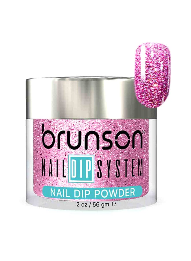 brunson Nail Dip Powder Dip And Buff System Color 56gm, French Nail Art Starter Manicure Salon DIY At Home Odor Free And Long Lasting No Needed Nail Lamp Curing BDG014