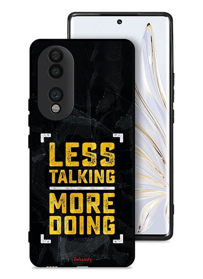 Tolwak - Honor 70 Protective Case Cover Less Talking More Doing - Image 1