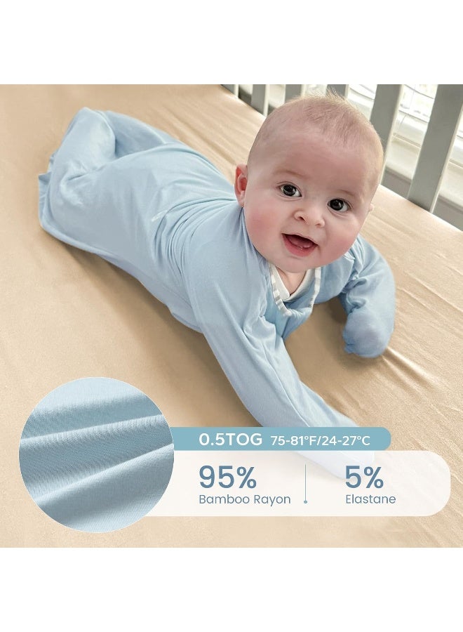 ZIGJOY Shark-Fin Transition Swaddle - 0.5 Tog Rayon Made from Bamboo Sleep Sack - Image 2