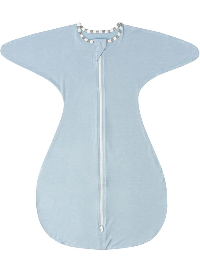 ZIGJOY Shark-Fin Transition Swaddle - 0.5 Tog Rayon Made from Bamboo Sleep Sack - Image 1