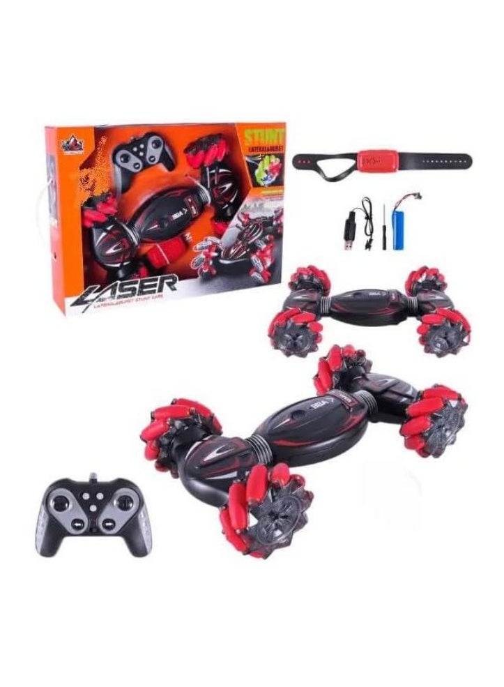 Cartoon remote control car for kids, crazy jumping car that jumps, sings and dances, funny stunt RC car - Image 1