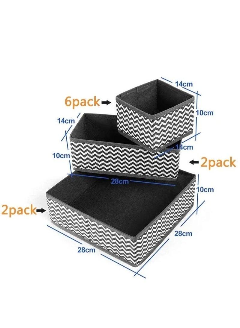 10 Pack Multifunctional Wardrobe Organiser Foldable Collapsible Closet Organizer Underwear Basket Cubes Containers for Storing Clothes