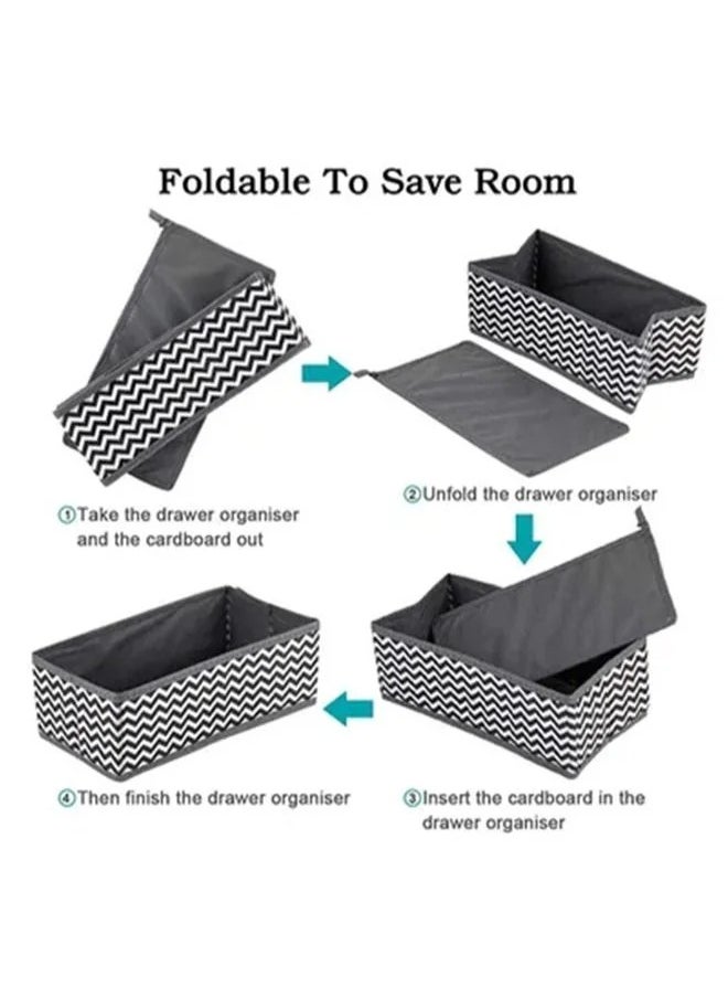 10 Pack Multifunctional Wardrobe Organiser Foldable Collapsible Closet Organizer Underwear Basket Cubes Containers for Storing Clothes