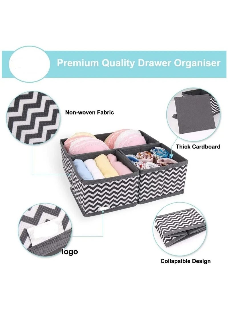 10 Pack Multifunctional Wardrobe Organiser Foldable Collapsible Closet Organizer Underwear Basket Cubes Containers for Storing Clothes