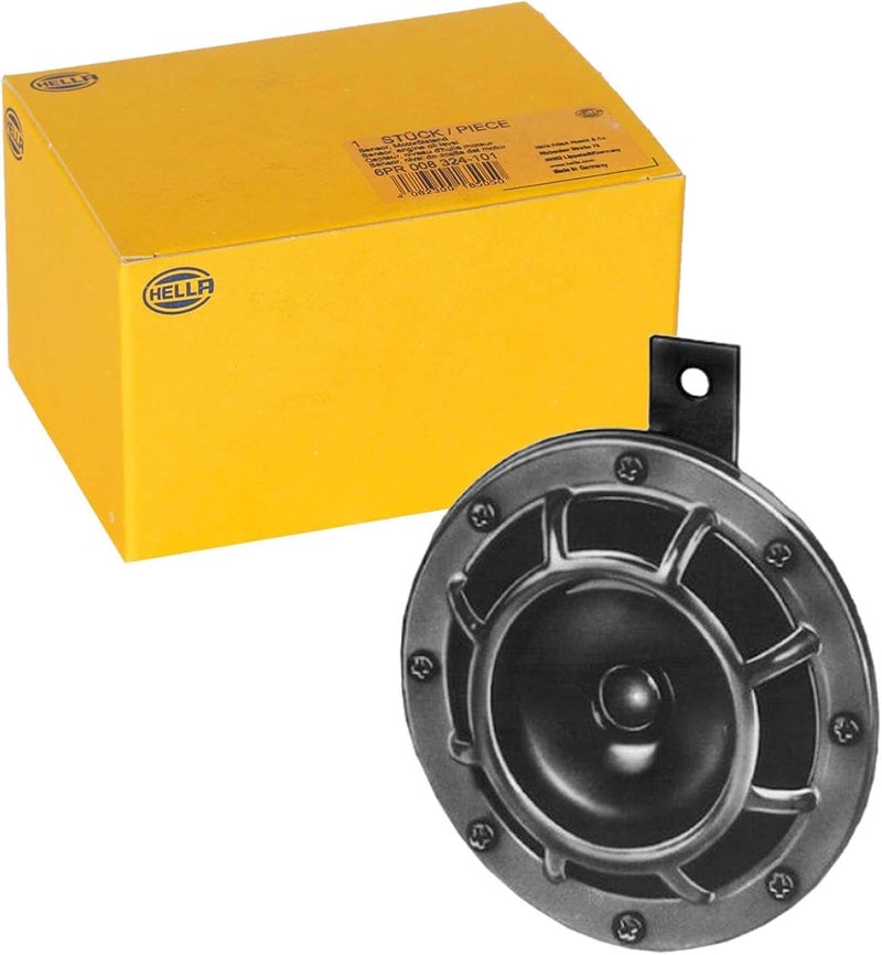 HELLA 003399061 Supertone 24V Low Tone Horn with Black Protective Grill, Single Horn Upgraded quality - Image 2