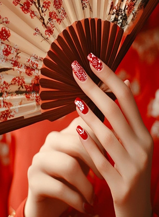 PH PandaHall 3 قطع لوحات طباعة أظافر سمكة، طابع أظافر لوتس الشرقي، قوالب فن زهر البرقوق، قوالب طباعة من الفولاذ المقاوم للصدأ لتصميم فن الأظافر في صالون المانيكير - Image 5