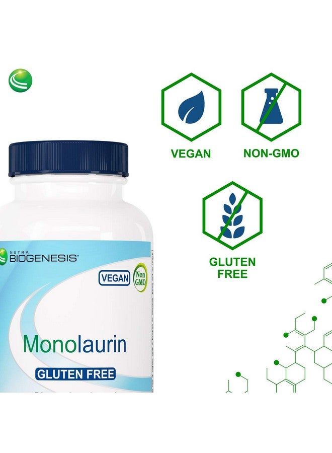 Nutra BioGenesis Monolaurin Vegan Gluten Free Non Gmo 120 Capsules - Image 5