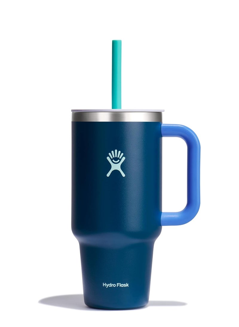 Hydro Flask Hydro Flask 946ml (32 oz) All Round Travel Tumbler with Handle, Lid & Straw - Winter Night  - Image 1